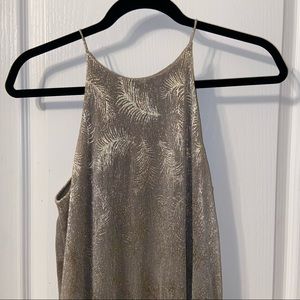 Gold mini party dress